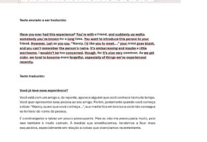 Eu vou traduzir textos completos sem erros de digitação