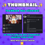 Eu vou Desenhar uma thumbnail para seu Canal