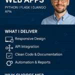 Eu vou fazer um site, ou web app para você