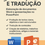 Eu vou Digitar textos, trabalhos em Word, PDF e powerpoint