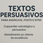 Eu vou fazer textos que vendem para anúncios, posts e sites