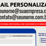 Eu vou criar um e-mail com o seu nome ou o da sua empresa