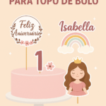 Eu vou fazer 4 Artes para topos de Bolo