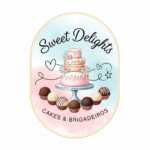 Eu vou Criar  logo de marca de loja de doces.
