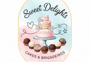 Eu vou Criar  logo de marca de loja de doces.