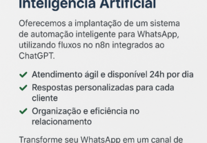 Eu vou fazer Automação de WhatsApp usando IA