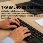 Eu vou realizar digitação de vídeos e Textos
