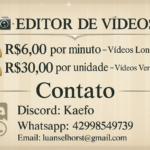 Eu vou editar seu vídeo no estilo que você quiser