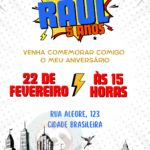 Eu vou criar convites divertidos para festas infantis