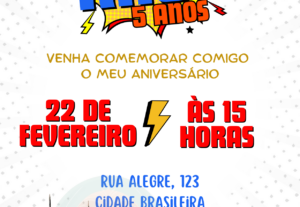 Eu vou criar convites divertidos para festas infantis
