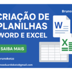 Eu vou Criar planilhas de Word e Excel para você