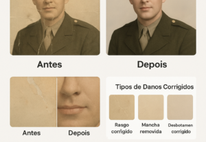 Eu vou fazer Restauração Profissional de Fotos Antigas e Dan...