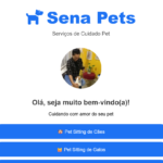 Eu vou fazer uma página de interação para seus clientes