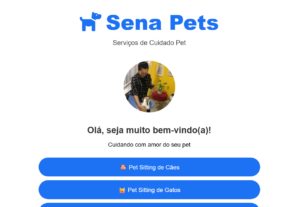 Eu vou fazer uma página de interação para seus clientes