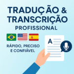 Eu vou Fazer Tradução e Transcrição Profissional