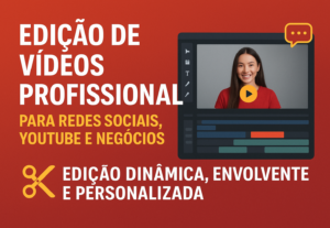 Eu vou Editar Vídeos Profissional para Redes Sociais