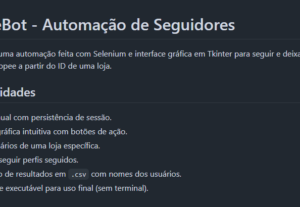 Eu vou fazer uma automação em Python