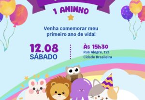 Eu vou Fazer seu convite de aniversário