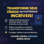 Eu vou editar seus vídeos e/ou fotos para redes sociais