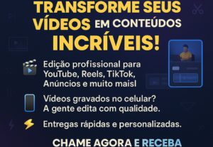 Eu vou editar seus vídeos e/ou fotos para redes sociais
