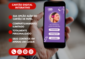 Eu vou fazer seu Cartão de visitas original, clicável.