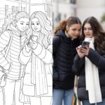 Eu vou Transformar fotos em páginas para colorir personaliza...