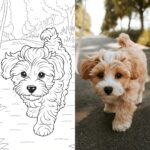 Eu vou Transformar fotos em páginas para colorir personaliza...