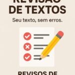 Eu vou  revisar seus textos e cuidar das suas palavras