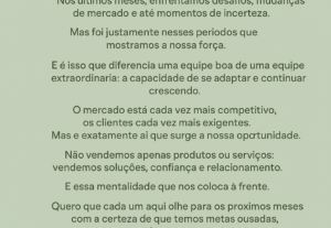 Eu vou entregar o seu projeto com excelência.