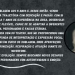 Eu vou fazer a dublagem e a narração que vc pedir