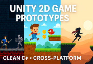 Eu vou desenvolver protótipos e sistemas de jogos Unity 2d