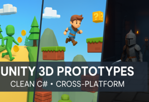 Eu vou desenvolver protótipos e sistemas de jogos Unity 3d