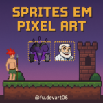 Eu vou fazer uma ilustração/sprite em Pixelart por 25 reais.