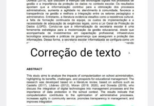 Eu vou fazer a revisão da gramatica do seu texto.