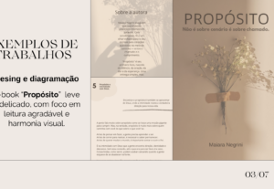 Eu vou Diagramar profissionalmente seu E-book.
