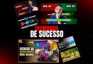 Eu vou fazer thumbnail bonitas para seu canal