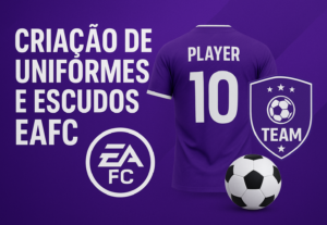 Eu vou criar uniformes exclusivos para o seu Modo Carreira