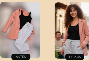 Eu vou criar modelos para vestir as roupas da sua loja