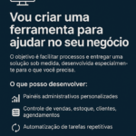 Eu vou criar uma ferramenta para sua empresa/negocio