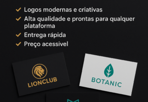Eu vou fazer a logo de seu negocio rapido.