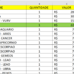 Eu vou realizar planilhas para organização