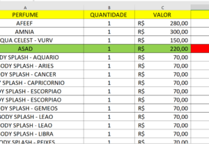 Eu vou realizar planilhas para organização