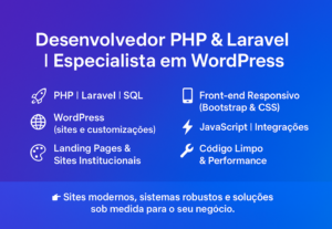 Eu vou desenvolver sua landing page ou página de vendas.
