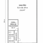 Eu vou fazer uma planta baixa pra você.