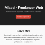 Eu vou cuidar das melhorias do seu site