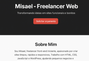 Eu vou cuidar das melhorias do seu site