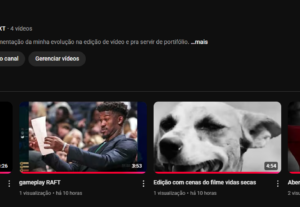 Eu vou Editar vídeos e designs