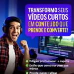 Eu vou Transformar seus vídeos curtos em conteúdo que prende
