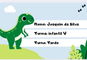 Eu vou fazer etiquetas escolar personalizadas.
