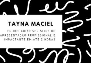 Eu vou Criar seu slide de apresentação